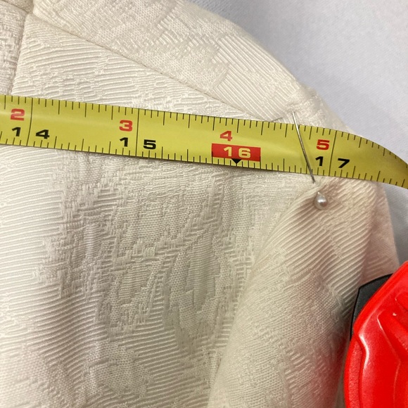TALBOTS Off White BROCADE Jacket NWOT FLAWLESS - Picture 9 of 11